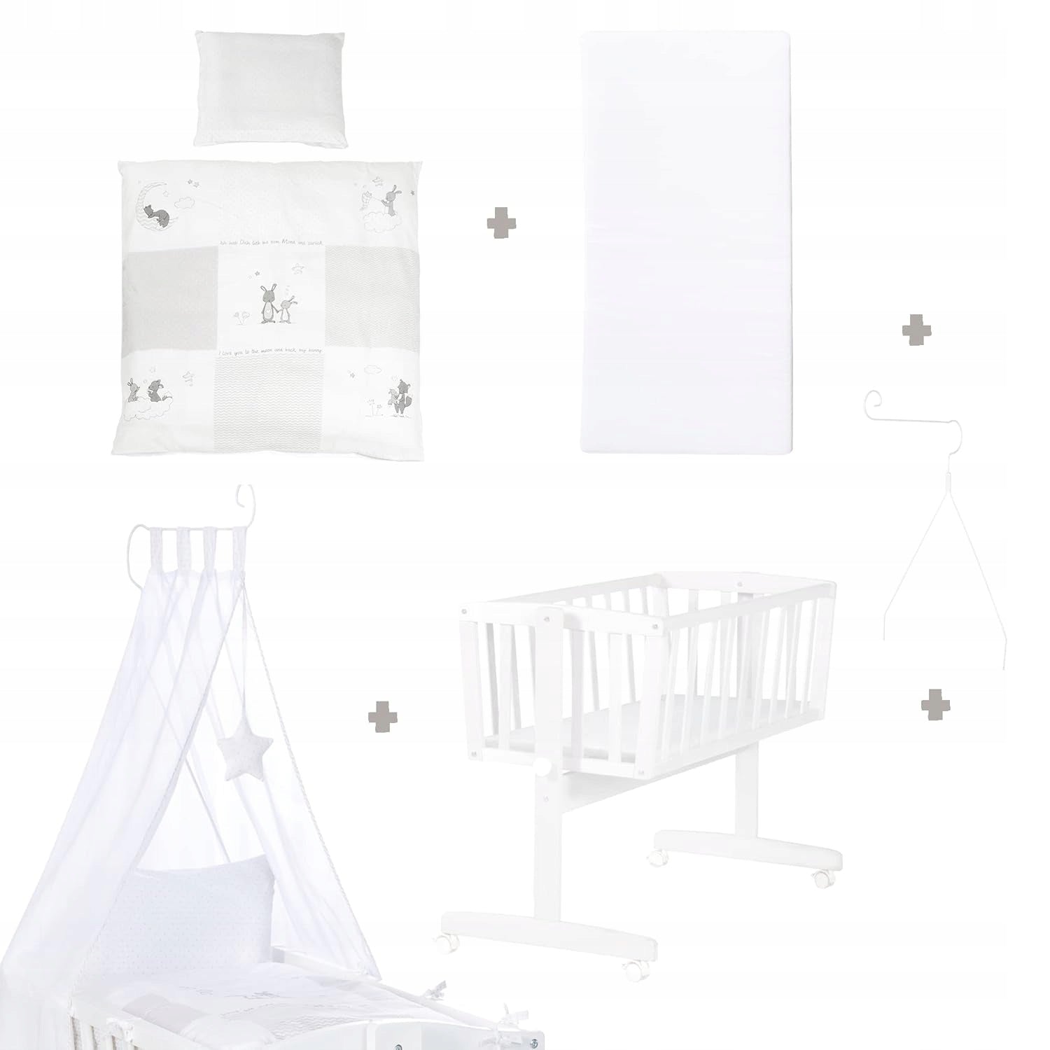 Roba Baby cradle 40 x 90 cm made of wood - Fox & Bunny Brand Roba