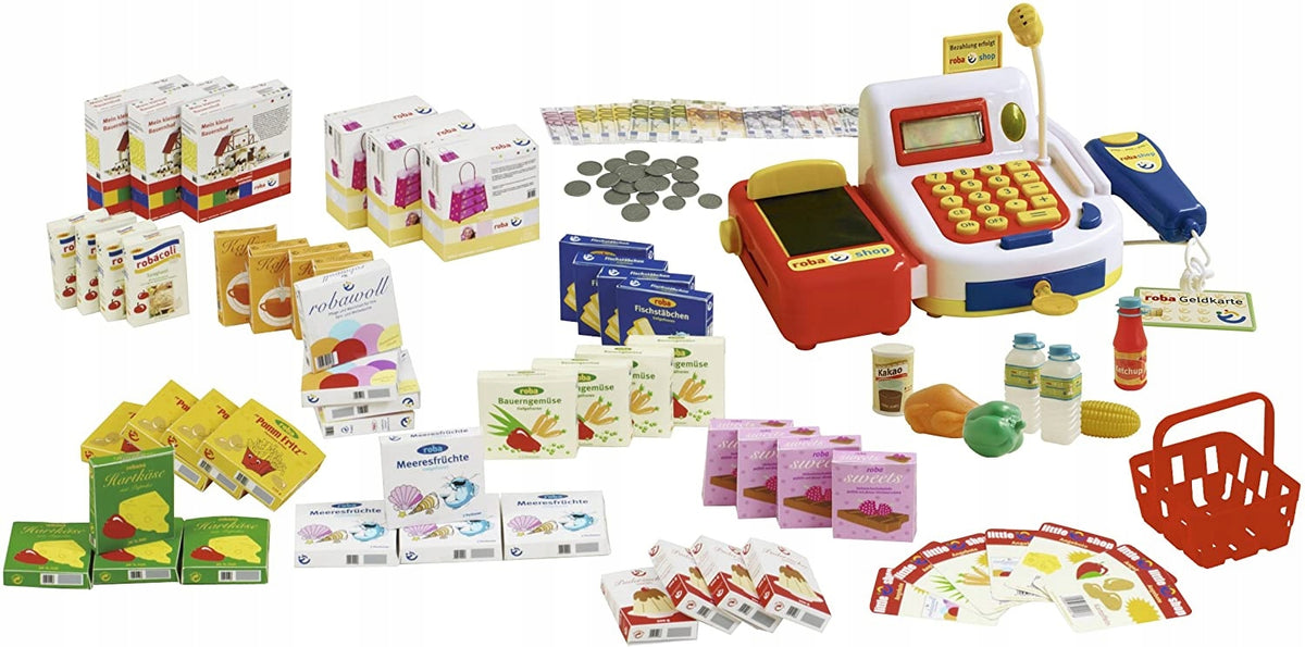 Roba accessories for children's wooden store cash register