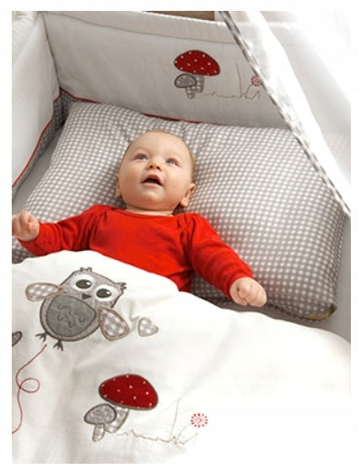 Roba baby cradle 40 x 90 cm Adam and Owl - stroller and cradle on wheels Manufacturer code 8950W S148