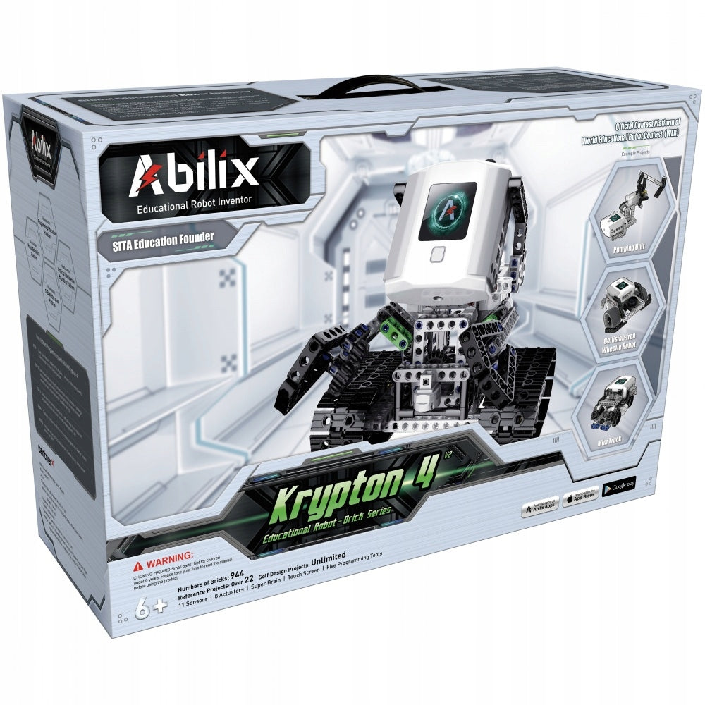 Robot Abilix Krypton 4 V2 educational for programming blocks >943 elements