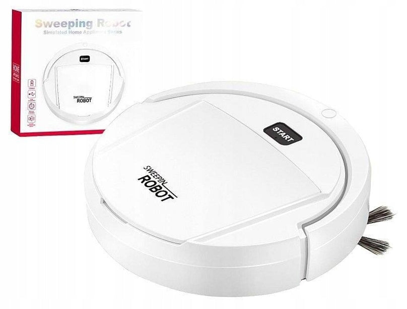 Robot Cleaning Round Vacuum Cleaner with Light