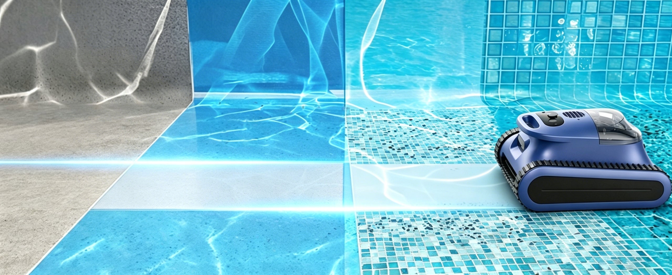 Robot For Pool SAT30 AI Route Mapping Wall Water Line Model SAT30-PRO 200m²-EU
