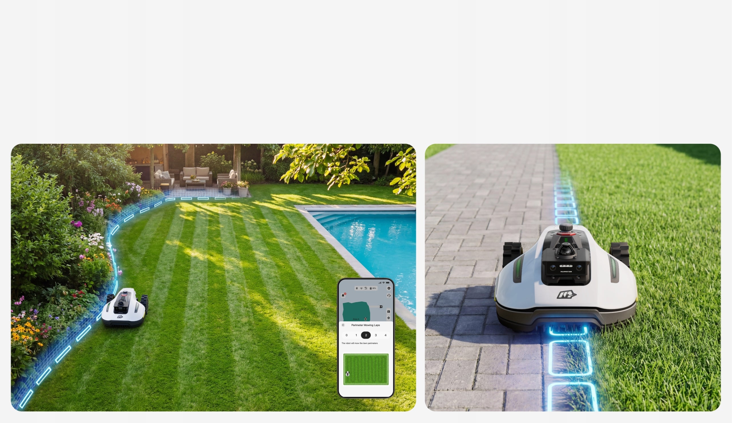 Robot Mower Mammotion YUKA mini 2 1000 Lawn mower Without cable 360° LiDAR Mowing width 19 cm