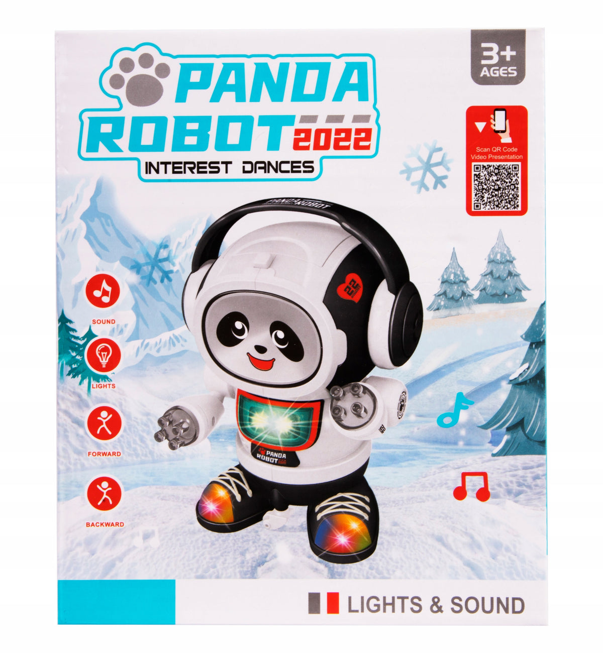 Robot Panda In Headphones Brand NORIMPEX