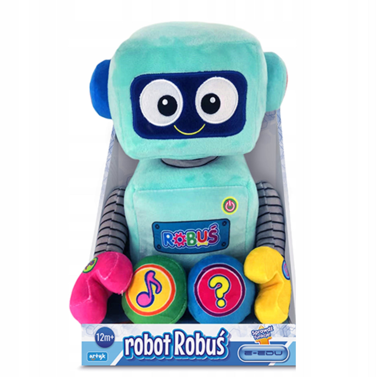 Robot Robuś Plush Educational Interactive Learning Space Mathematics Sound Brand Artryk