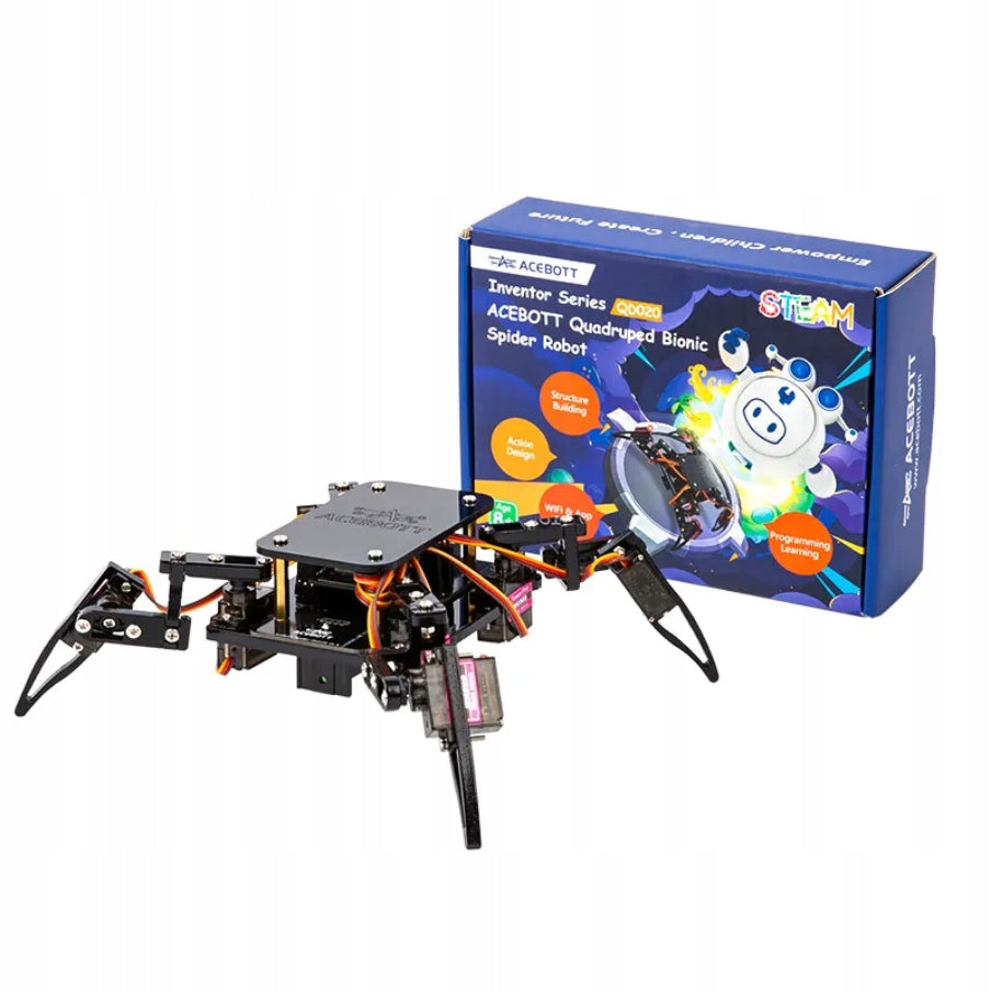 Robot Spider DIY ESP8266/ESP32 Arduino – Bionic STEM Robot