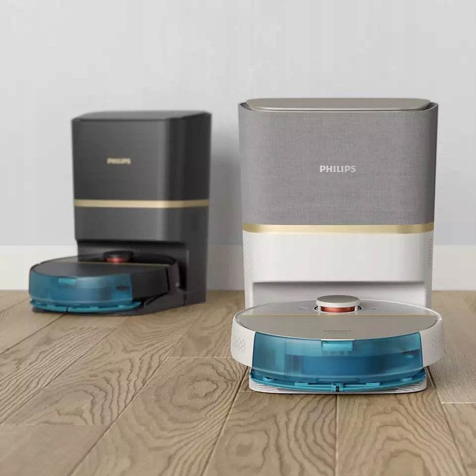 Robot vacuuming and mopping PHILIPS XU7100/02 Series Aqua 7000 White and gold Power 650 W