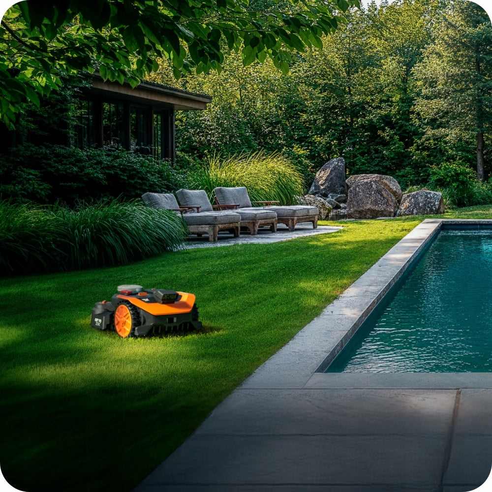 Robot without cable Worx Vision Cloud RTK AI V-SLAM 500m2 WR305E Mowing performance 500 m²
