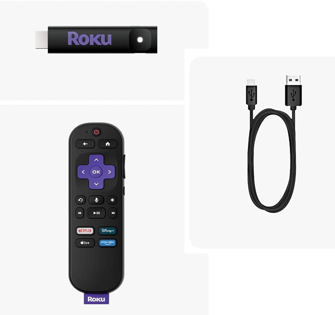 Roku Streaming Stick HD Multimedia Player Smart TV HDMI WiFi Manufacturer code 3840EU