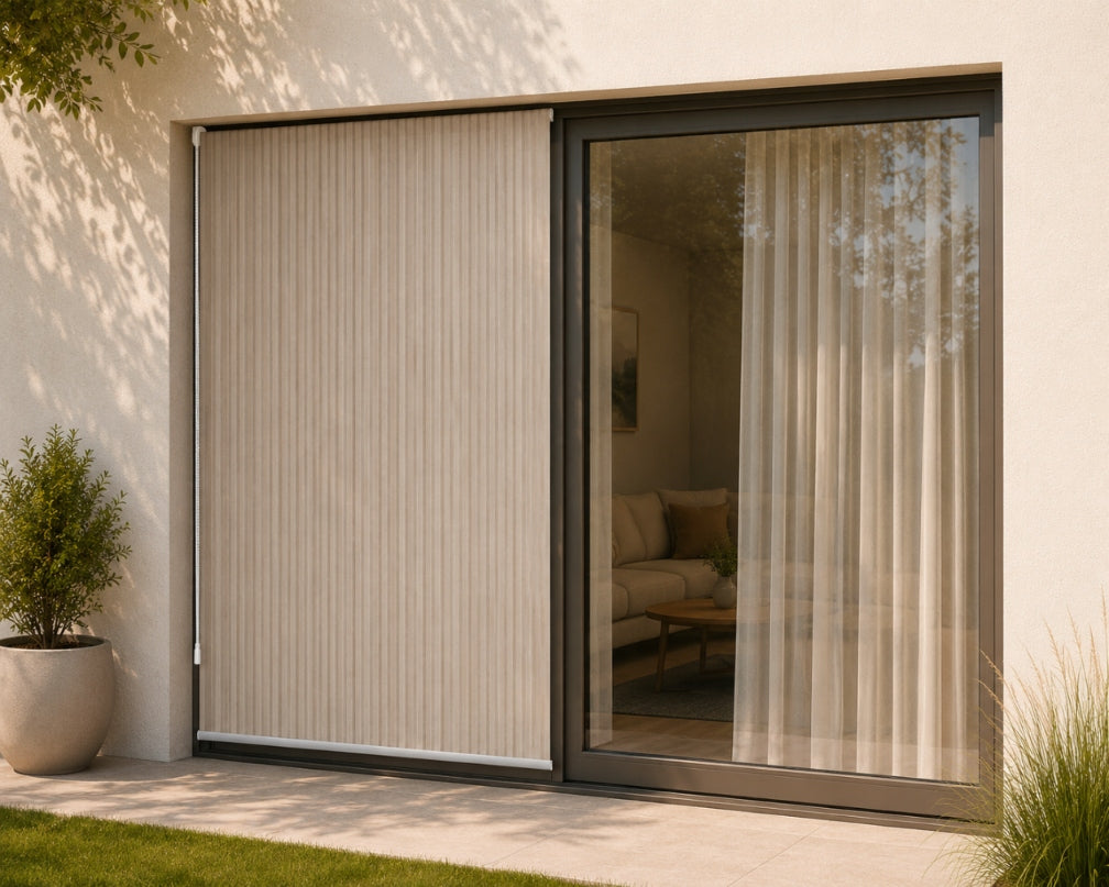 Roller Blind Terrace Awning Balcony Sun Protection Taupe / 1x2.1 m Manufacturer code solarblock-1x2,1-taupe