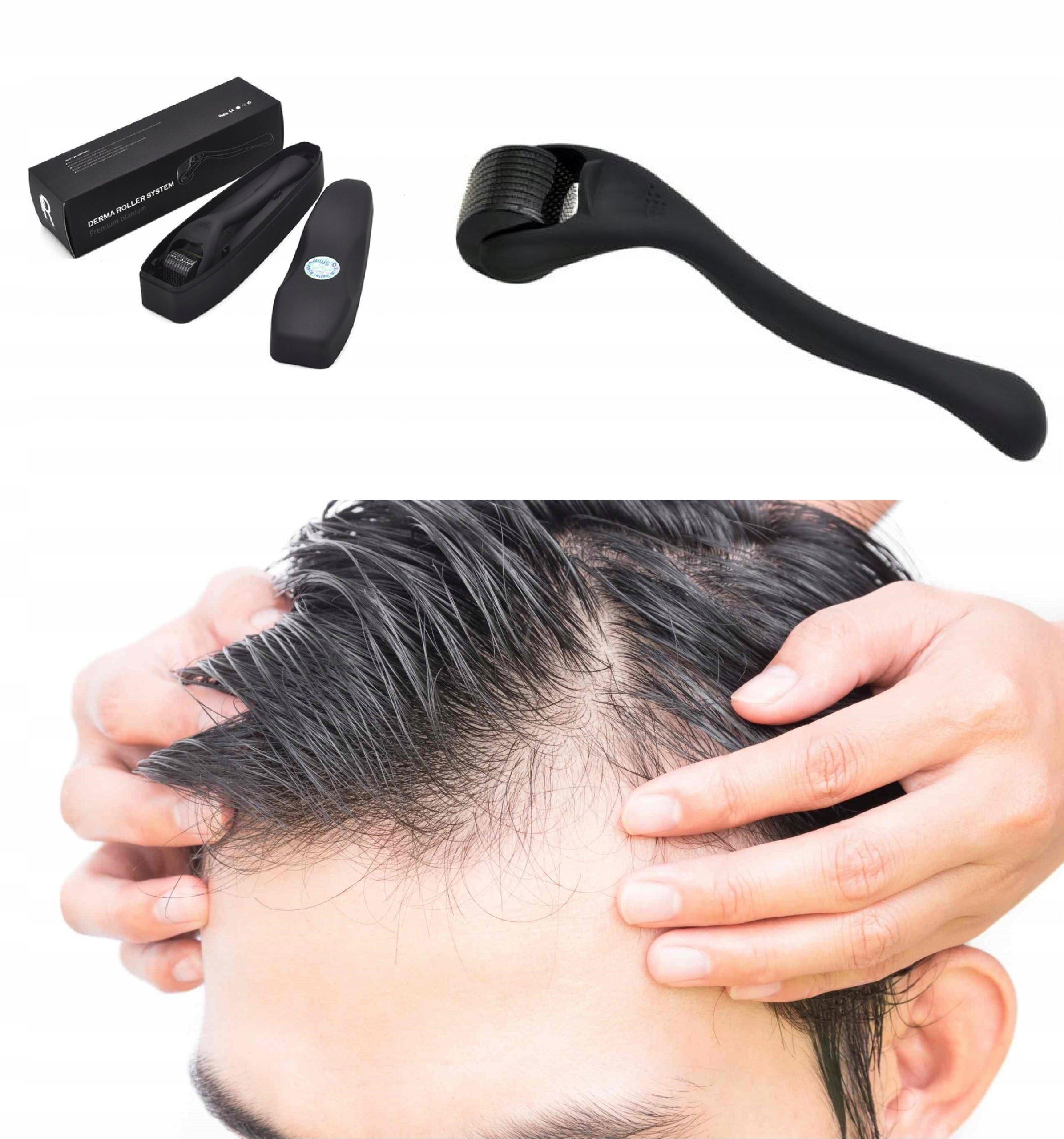 Roller Microneedles Head Face Alopecia Hair Growth Scars Stretch Marks 1mm
