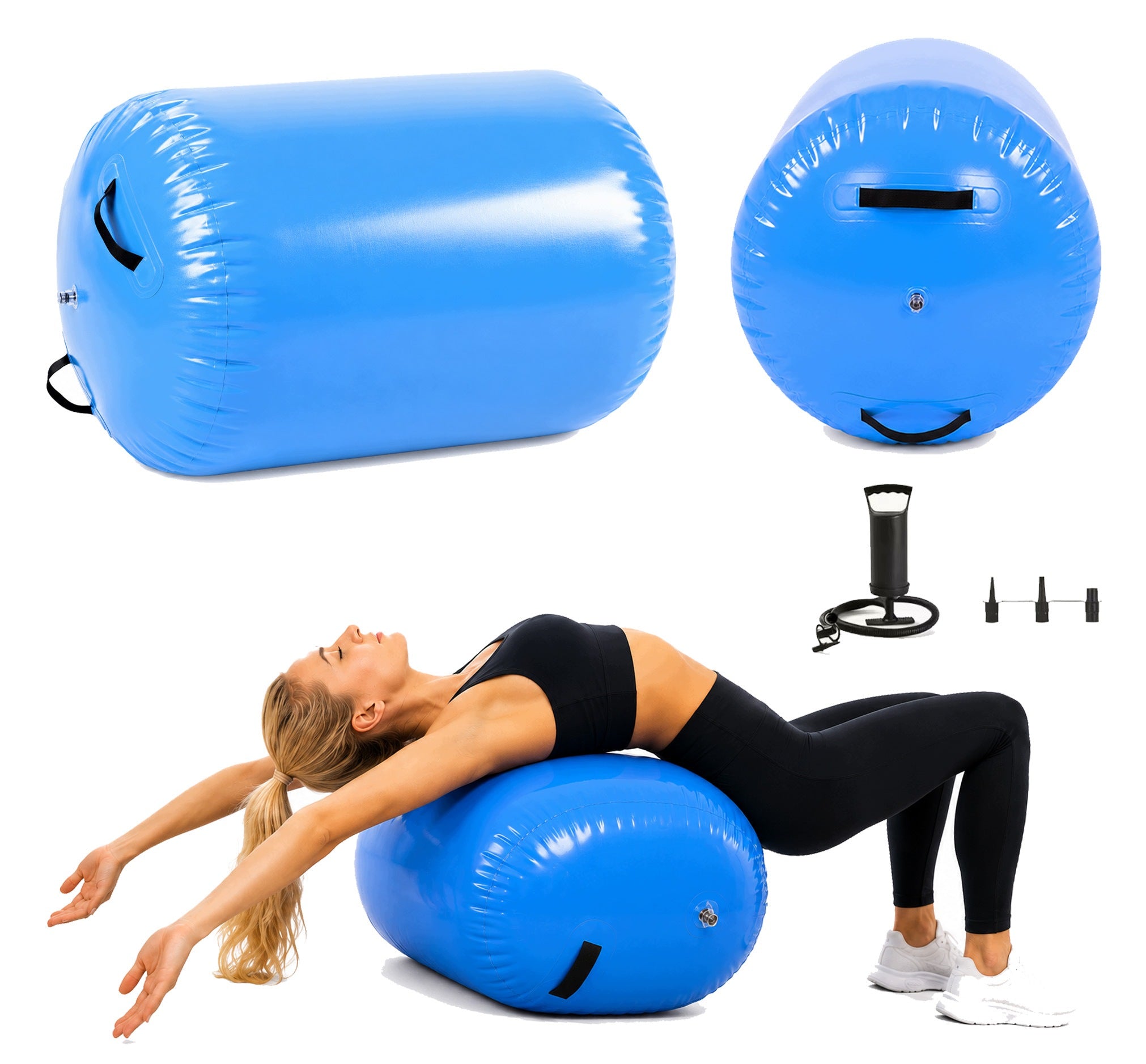 Roller Roler Pumped Roller Inflatable Gymnastic Air ROLL with Pump