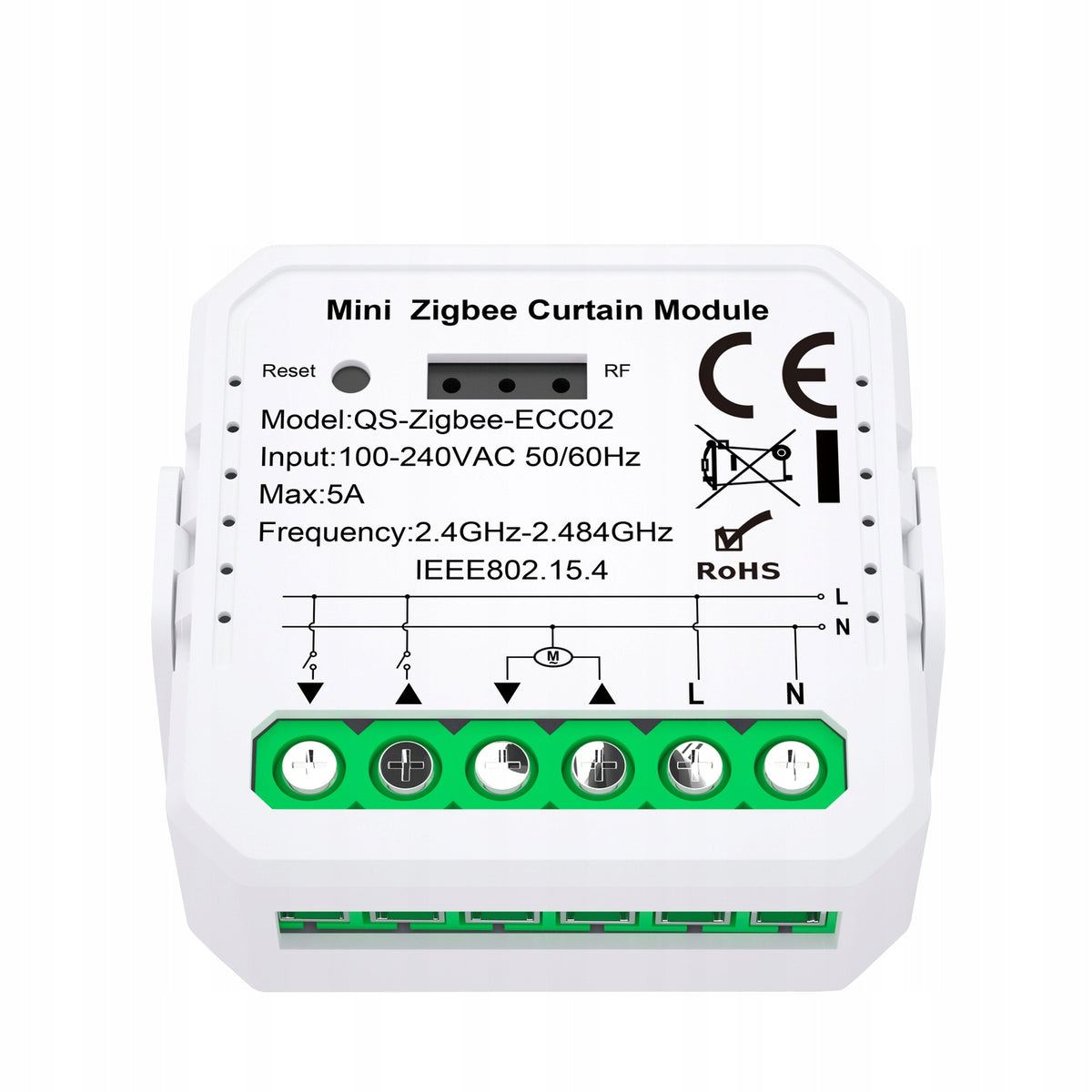 Roller shutter controller TUYA ZIGBEE recessed percentage V3 Manufacturer code SB594