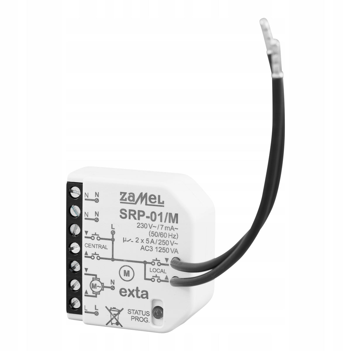 Roller shutter controller, mini 230V ZAMEL SRP-01/m