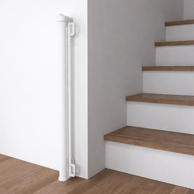 Roller shutter gate 300 cm for stairs white roll-up child safety Brand no brand