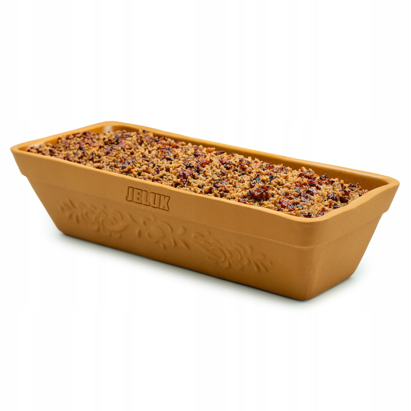 Roman clay baking mold 1l for roasting bread meat pate Capacity 1 l