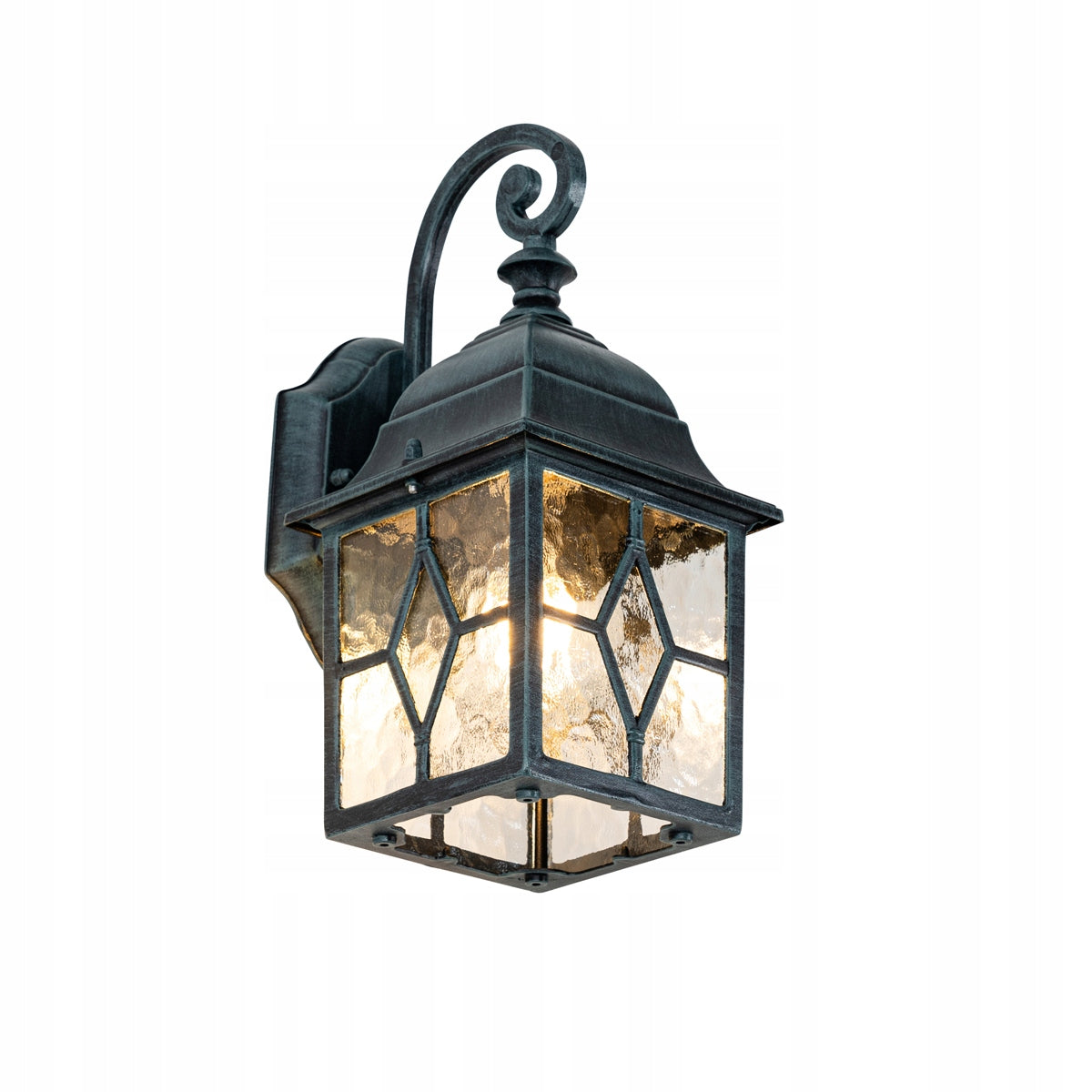 Romantic outdoor wall lamp dark green - London