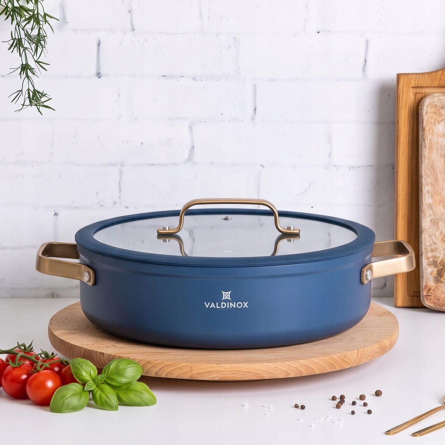 Rondel Valdinox Giovanni with lid gold non-stick handles 3,5 l Packaging status original
