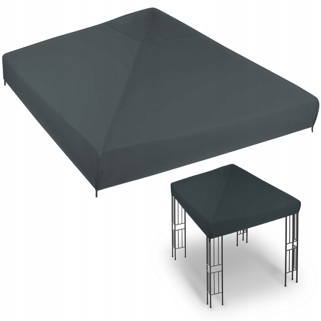 Roof Cover Garden Pavilion Gazebo Plating 3x3m Graphite
