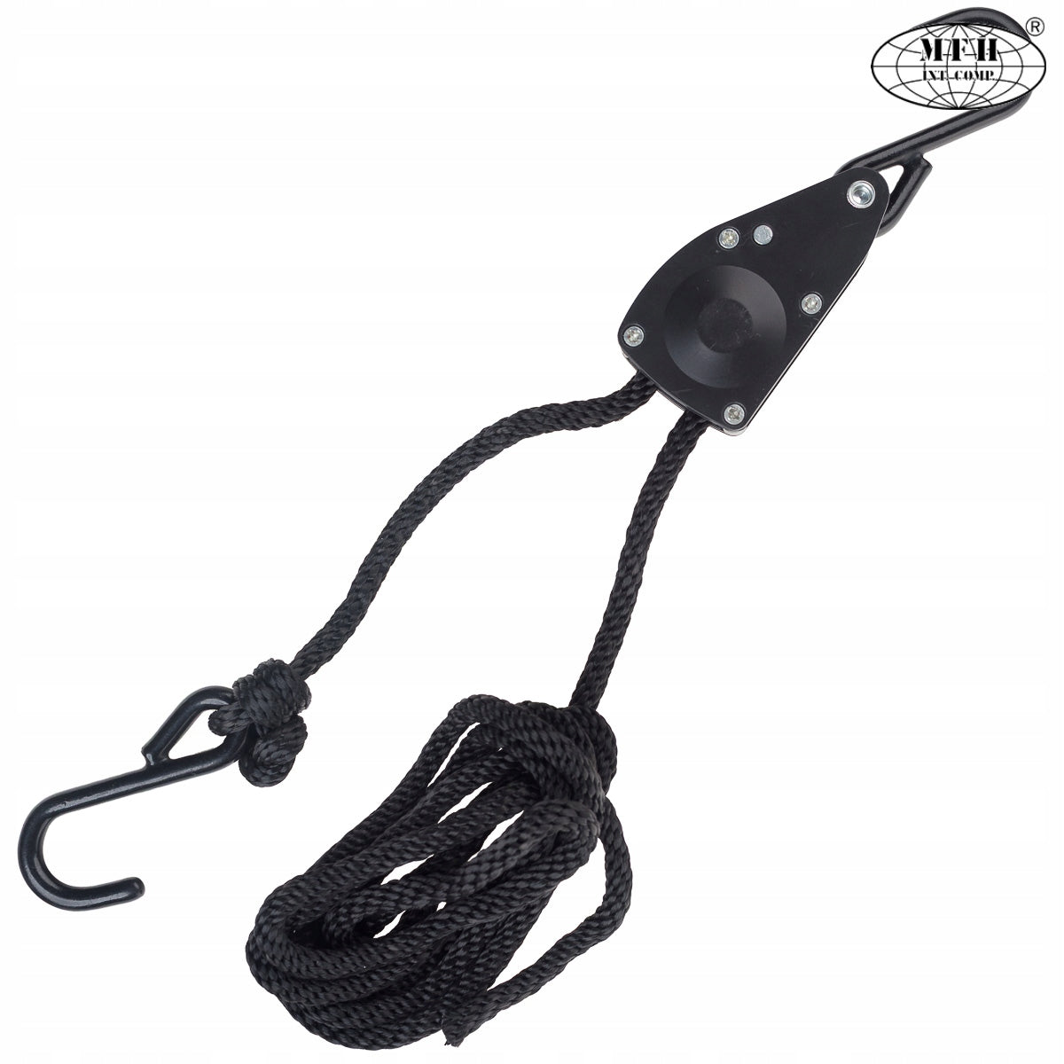 Rope Tension Rope for Tarpa Plandek MFH with Ratchet 6mm x 2m Hooks Manufacturer code 27510B