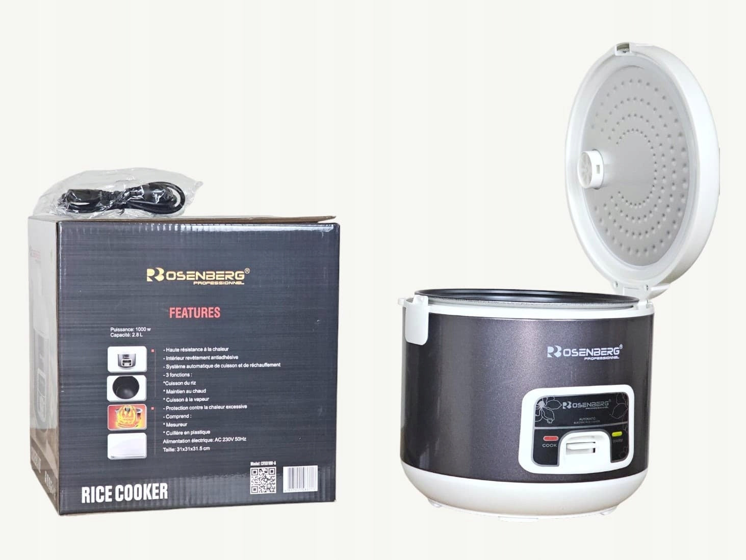 Rosenberg Professional 2,8L 1000W Professional Rice Cooker EAN (GTIN) 4897051486718