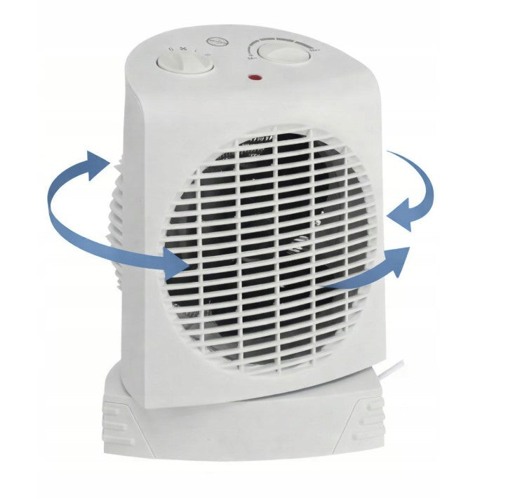 Rotary Fan Electric Heater Farelka 2000W Oscillation by 85° Packaging status original