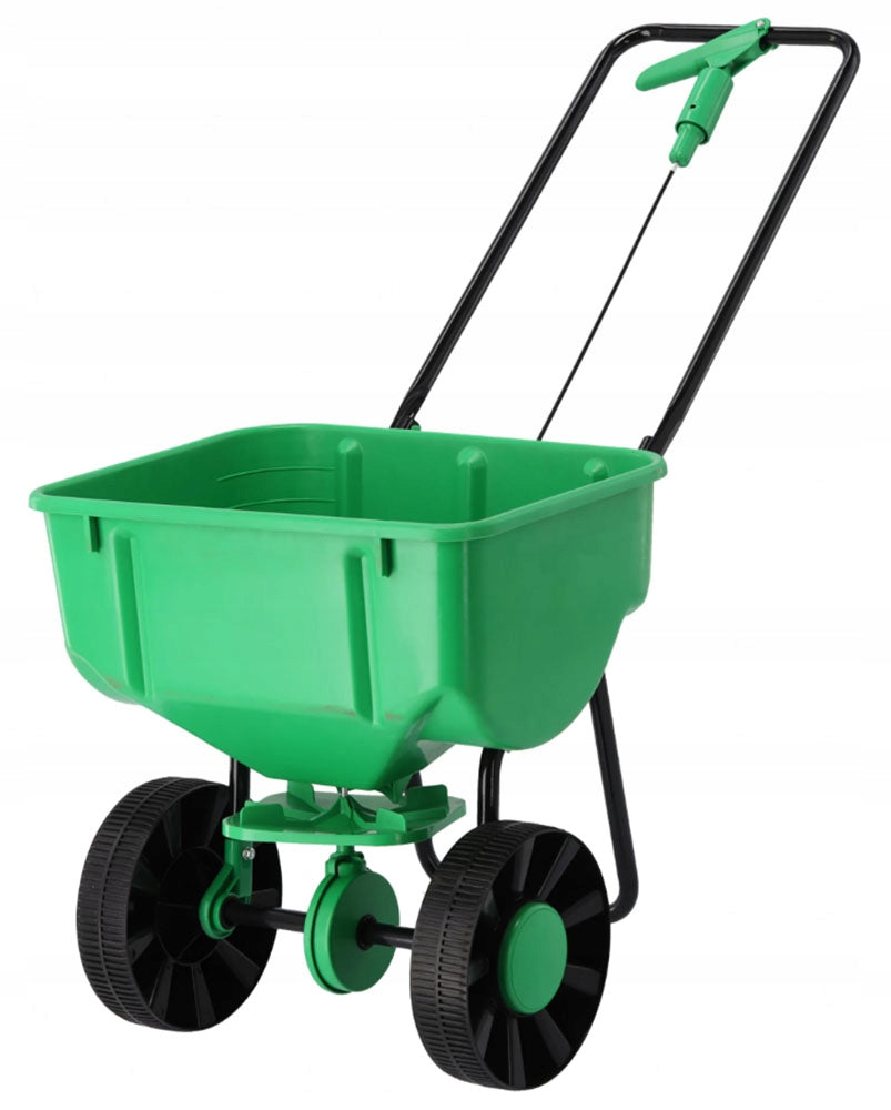 Rotary Seed Drill Manual Spreader for Salt Sand Grass Seed Fertilizers 29L Manufacturer code KUGOgarden Siewnik rotacyjny ręczny 29L