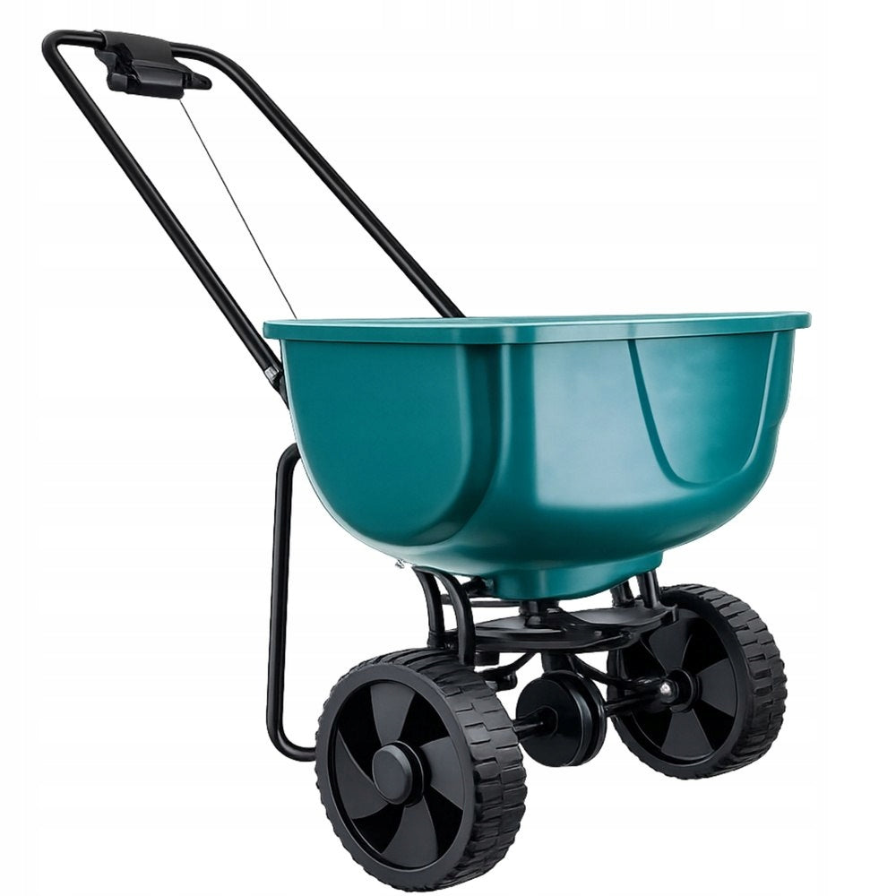 Rotary Seed Drill On Wheels For Grass Seed Fertilizers Salt Sand 27L Brand no brand