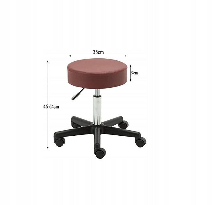 Rotary cosmetic stool on wheels VARIANT 2 Brand ManyBeauty