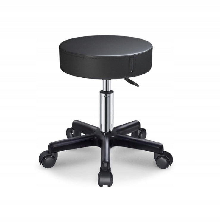 Rotary cosmetic stool on wheels VARIANT 2