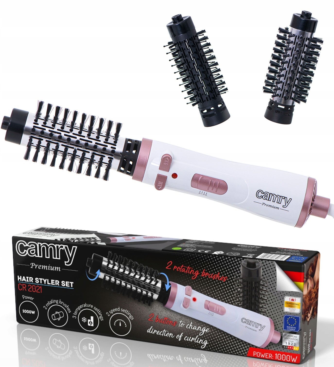 Rotating Curler Hair Dryer Ceramic Adjustable 1200W Cold Vent EAN (GTIN) 5908256839670