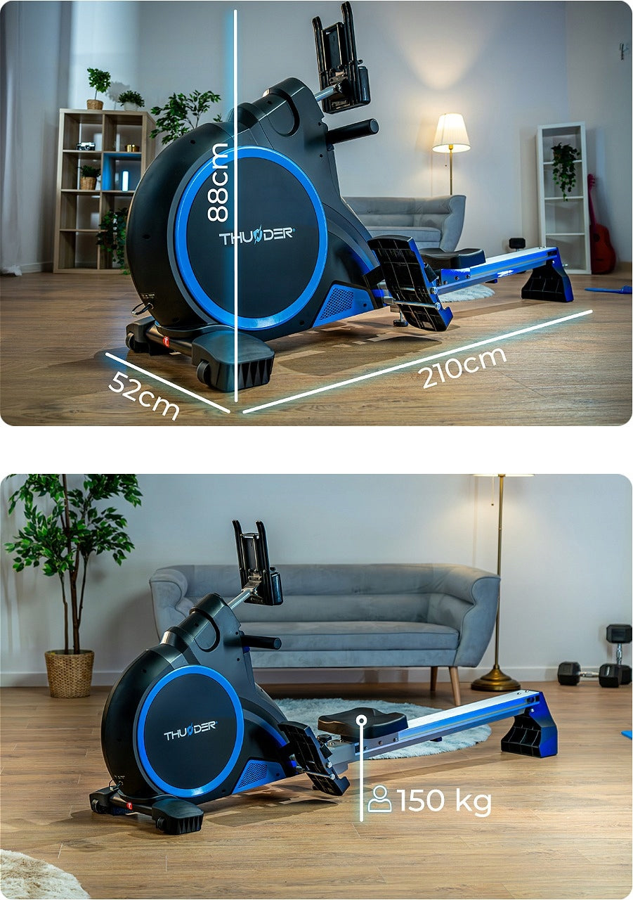 Rowing machine 150kg electromagnetic rowing machine folding training Packaging status original