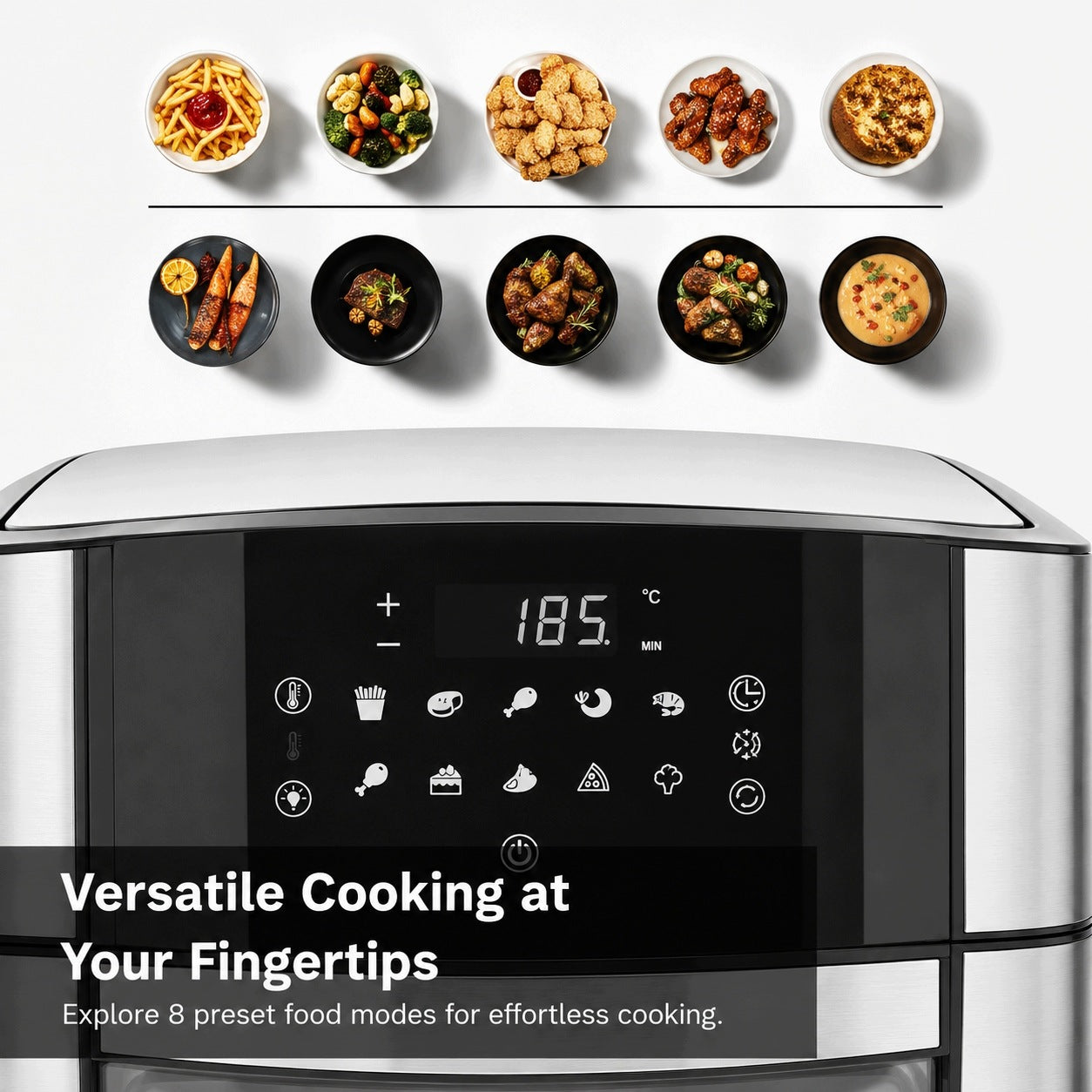 Royal Swiss Air Fryer XXL 16L 1800W 8 Programów Bez PFAS + Akcesoria Packaging status original