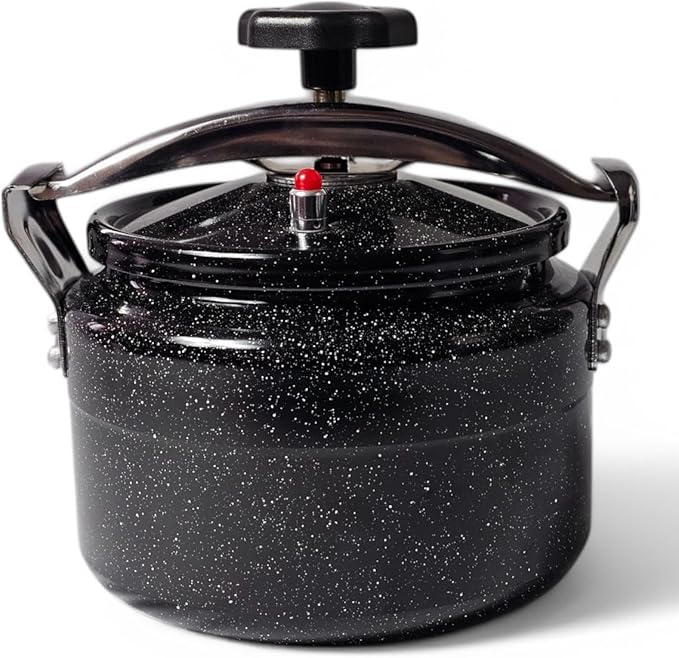 Royal Swiss Pressure Cooker 28cm - 11 Liters Black Marble Non-Stick Coating