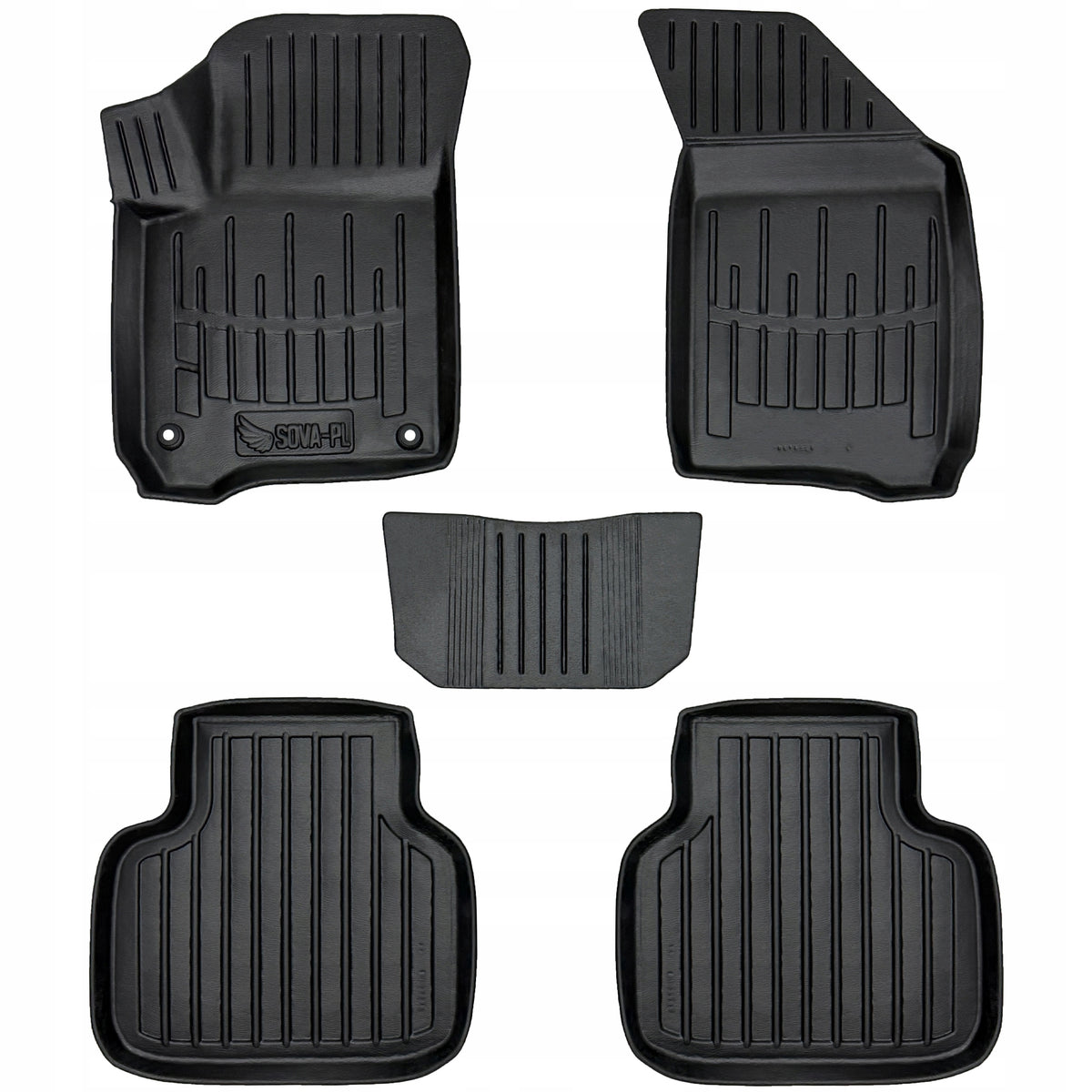 Rubber mat and rug set Fiat Freemont (2011-2016) 7 seater version => Packaging status original