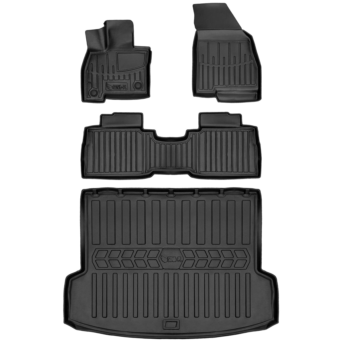 Rubber mat and rug set Jaecoo 7 (since 2025) Hybrid (HEV), Plug-in Hy=>