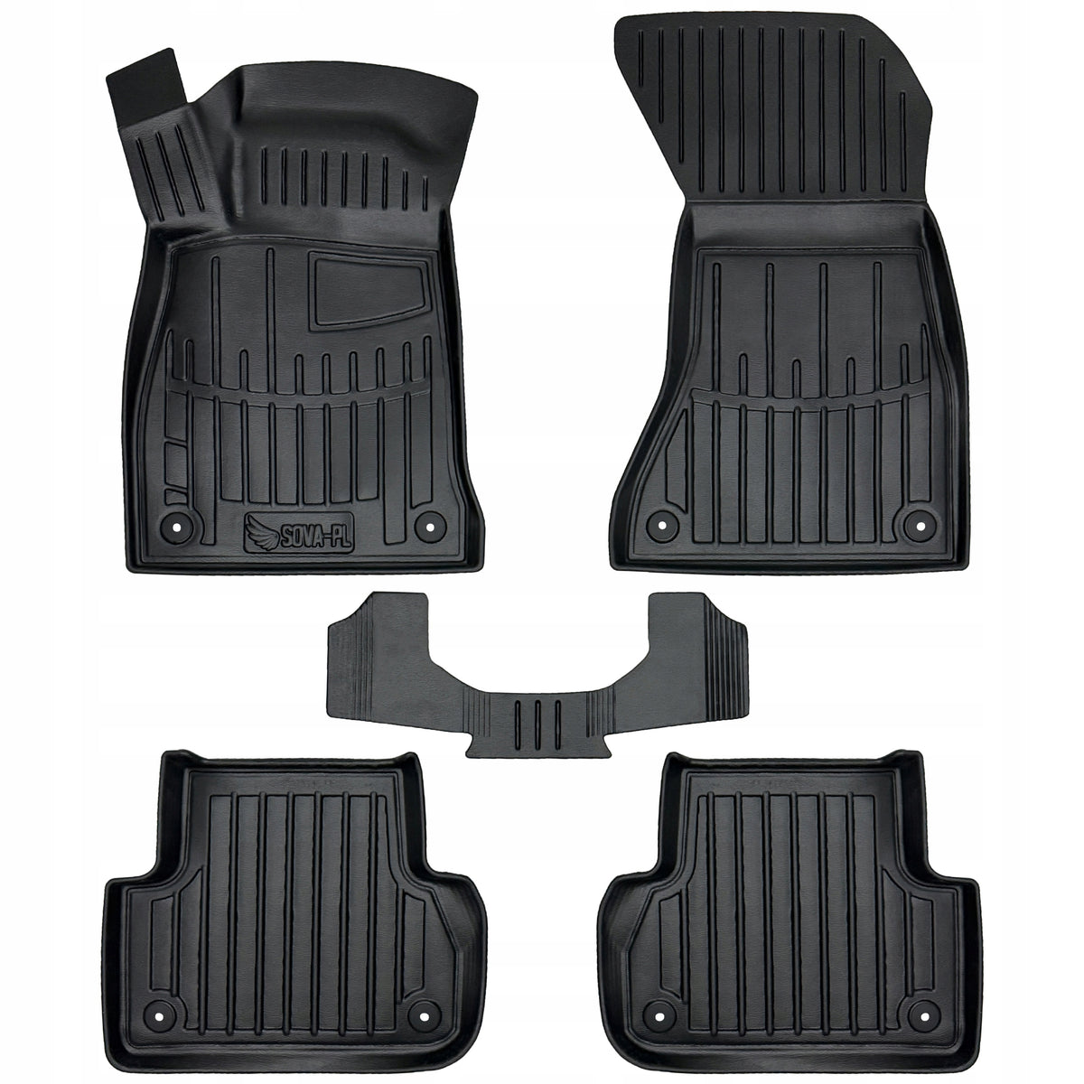 Rubber mats (TPE) Audi A4 B9 (2015-2023)=> +shoe mat Packaging status original