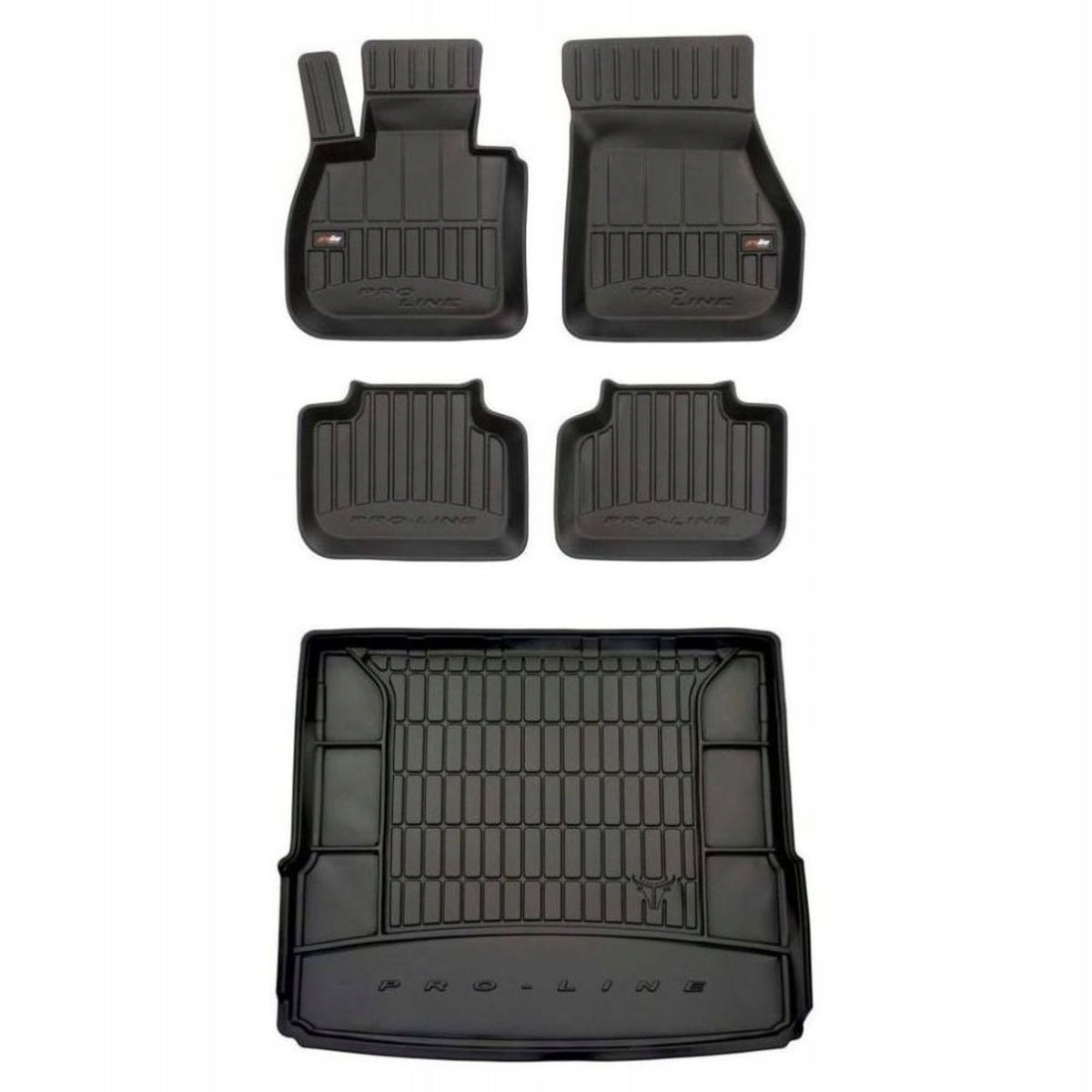 Rubber set 3D rugs and mat BMW X1 F48 2015-2022 without adjustable rear