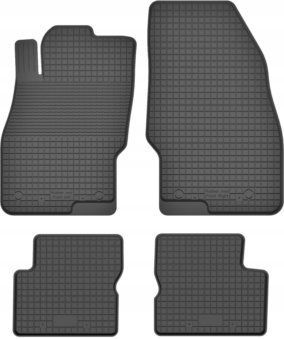 Rubber wiper mats for OPEL CORSA D 06-14 / E 14-19
