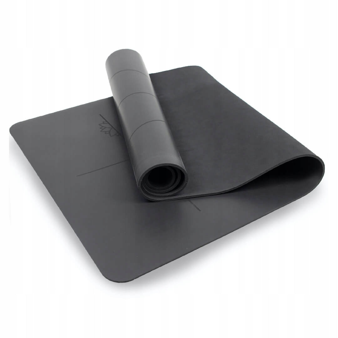Rubber yoga mat myga - Alignment 6mm XL - black Manufacturer code RY1180
