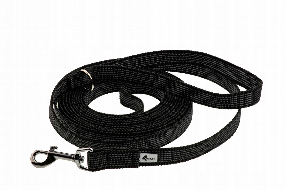 Rubberized Leash - Anti-Slip Black 5m