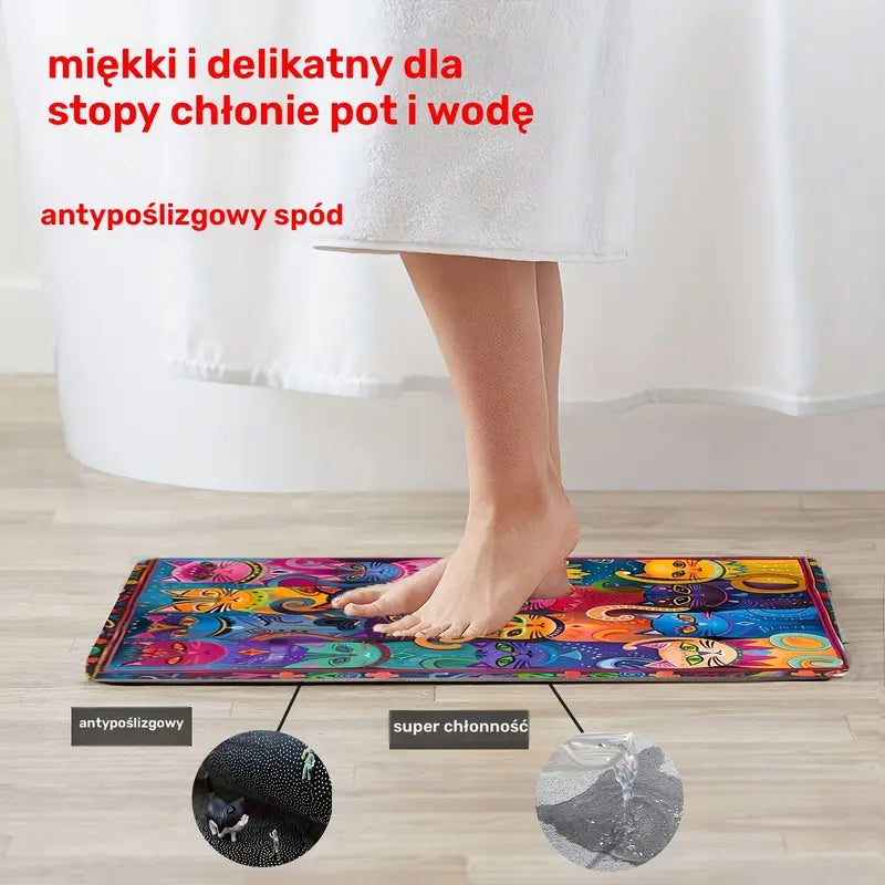 Rug 40X60 Cm Colorful Cats Kittens Eclectic Art Pop Art For Kitten Manufacturer code 4250323618222