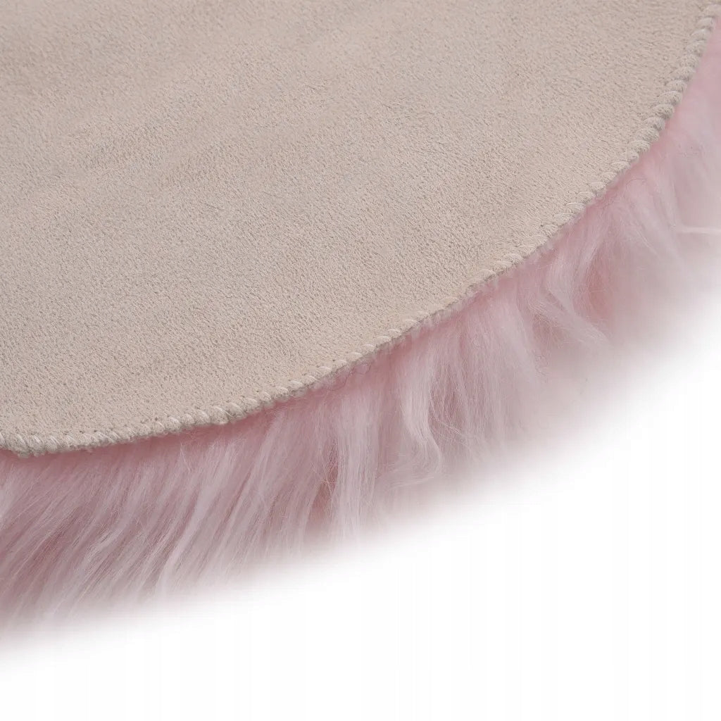 Rug, 60 x 90 cm, faux sheepskin, pink Manufacturer code 8719883683393