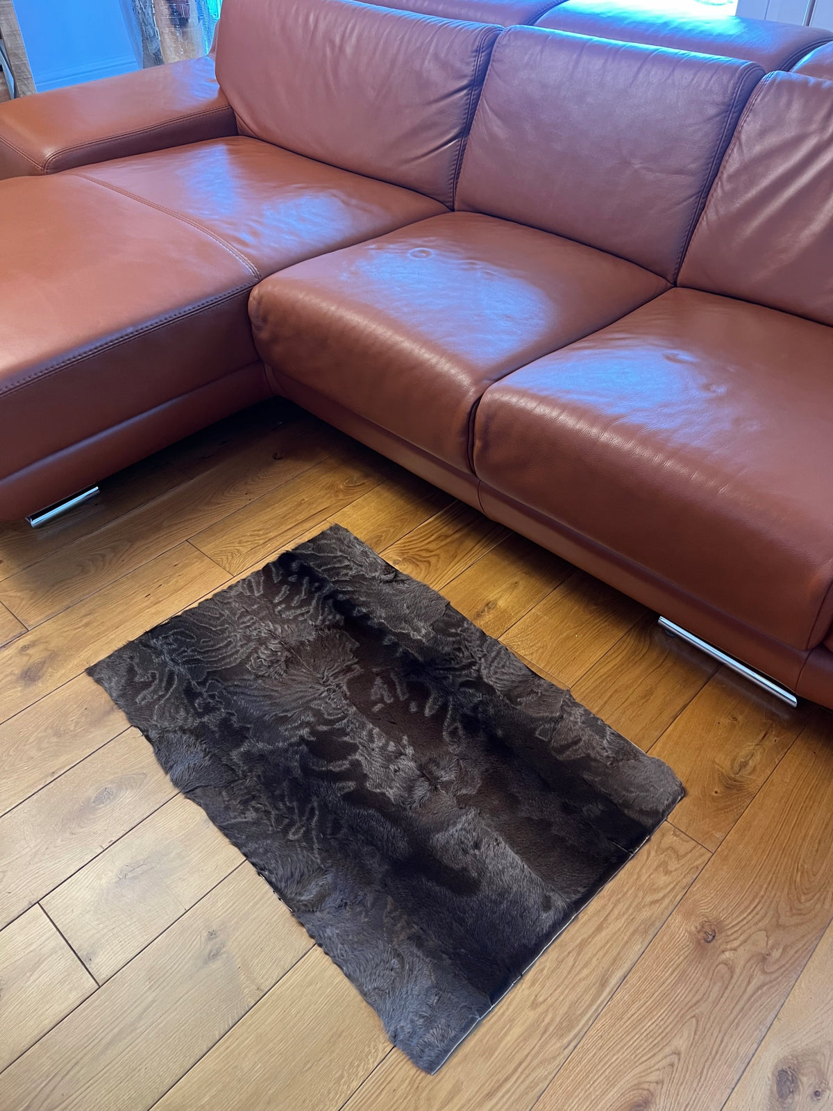 Rug Fur Natural Calf Carpet Manufacturer code Dywanik cielak