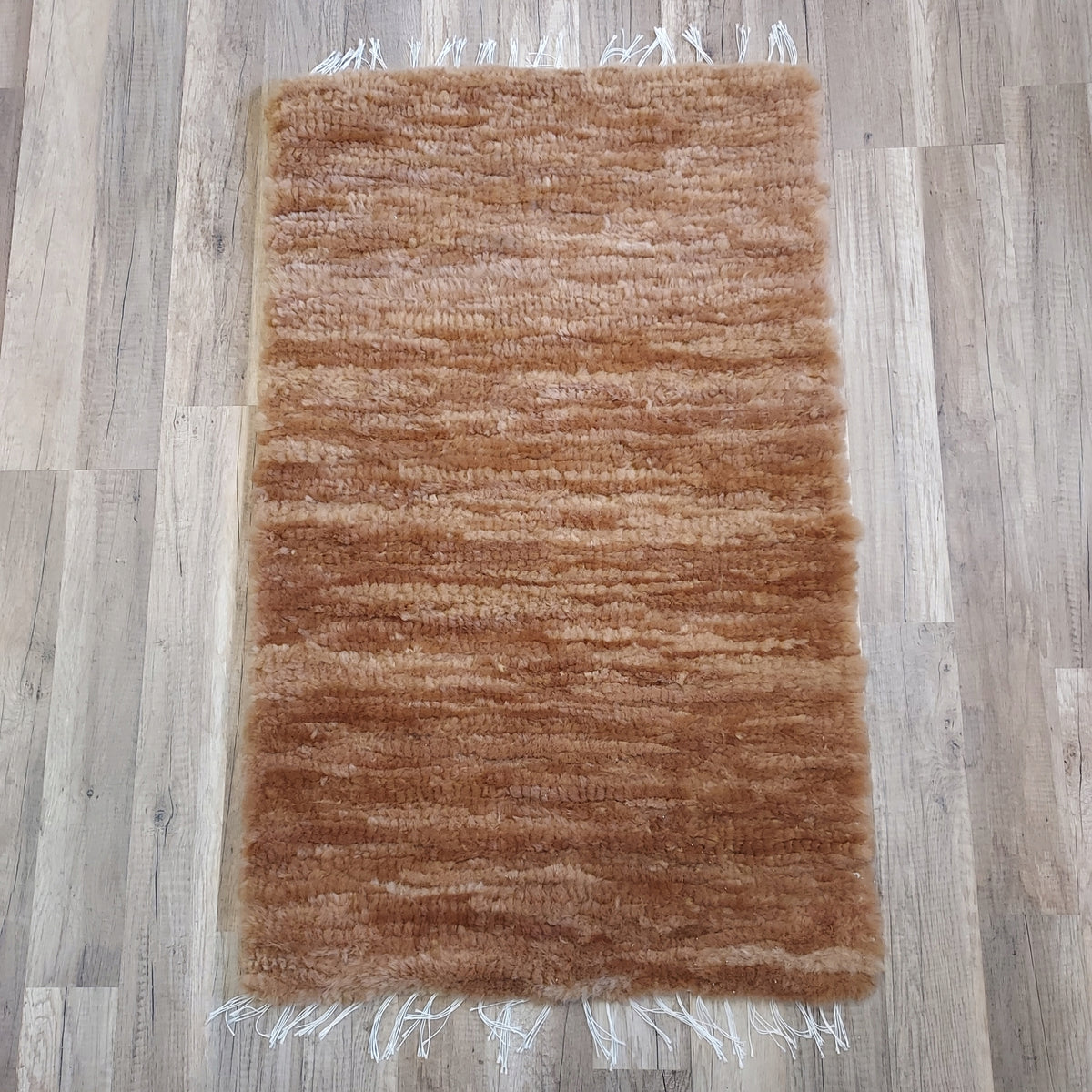 Rug Hand Woven Sheepskin Natural Beige Brand no brand