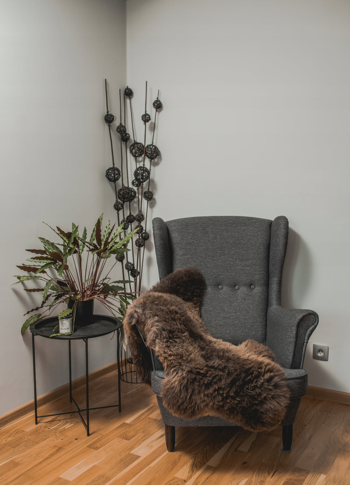 Rug Sheepskin Natural Brown 100% Natural Leather Packaging status original