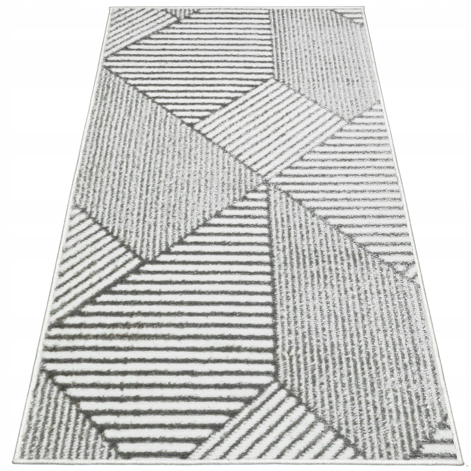Rug Sidewalk Soft Modern 67x120cm Grey Glamour for Bedroom Packaging status original