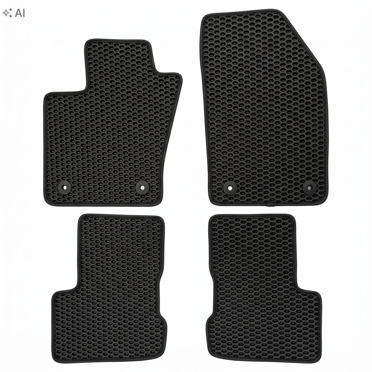 Rugs EVA Jeep RENEGADE 2014–2025 Set Black honeycomb