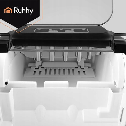 Ruhhy Ice Maker 1.2L Efficient Ice Cube Making Machine 12kg Manufacturer code Kostkarka do lodu 1,2l srebrna +łopatka Ruhhy