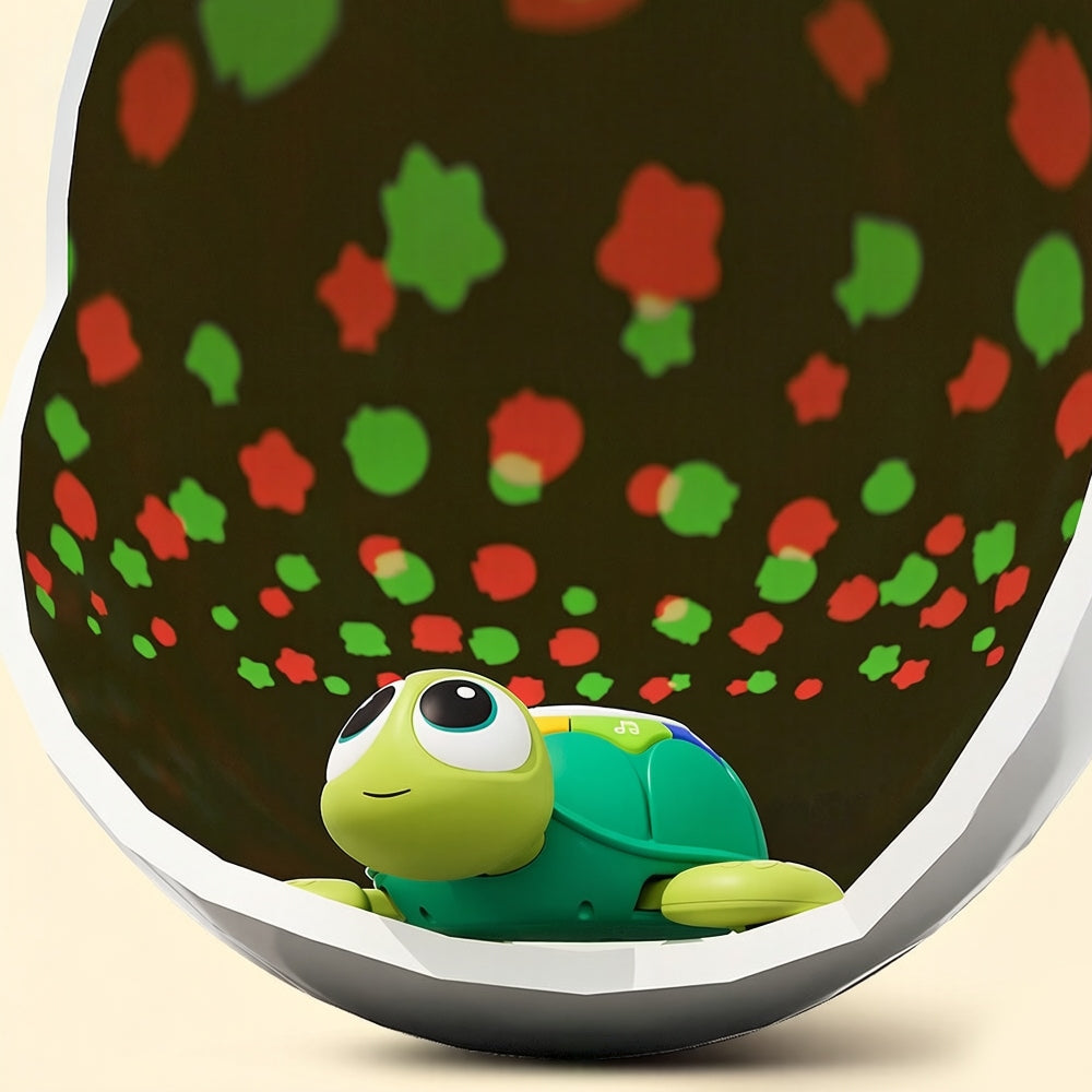 Runaway Turtle Interactive Toy for Crawling LED Yearly Gift Kid's age 5+ months